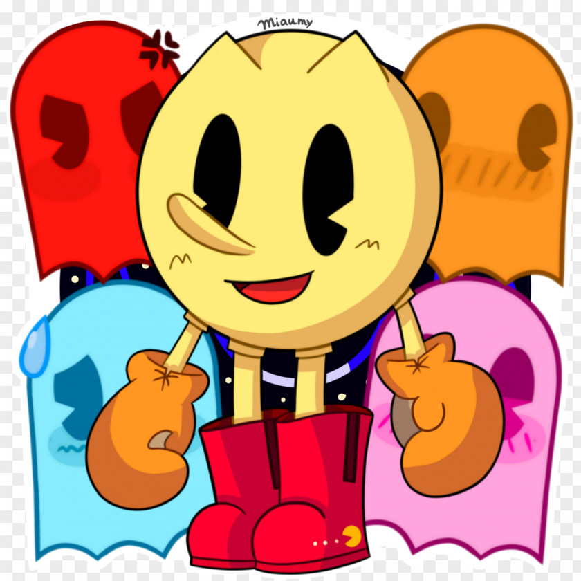 Sticker Cheek Pacman Background PNG