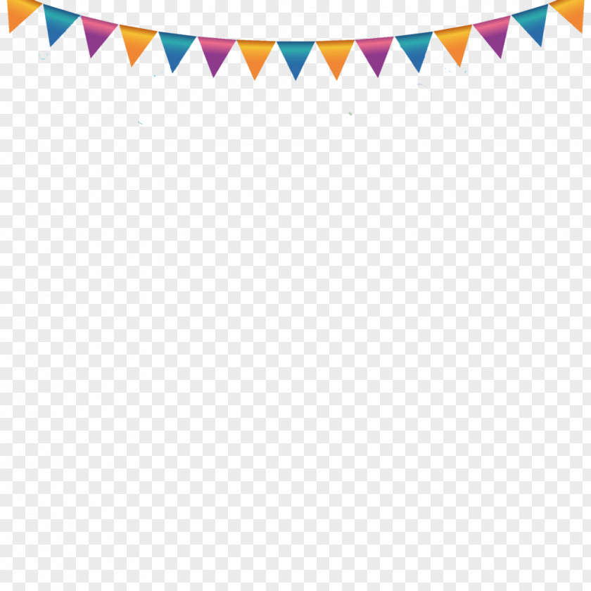 Summer Party Postcard Vector Graphics Birthday Flag Illustration PNG