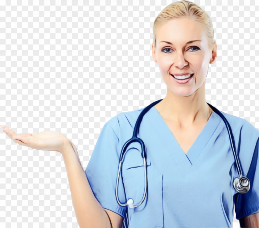 Thumb Scrubs Nurse Cartoon PNG