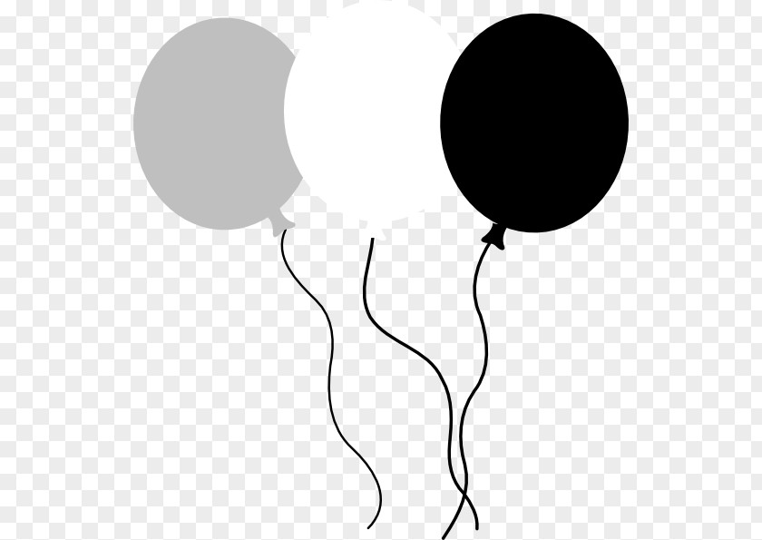 White Balloon Silhouette Clip Art PNG
