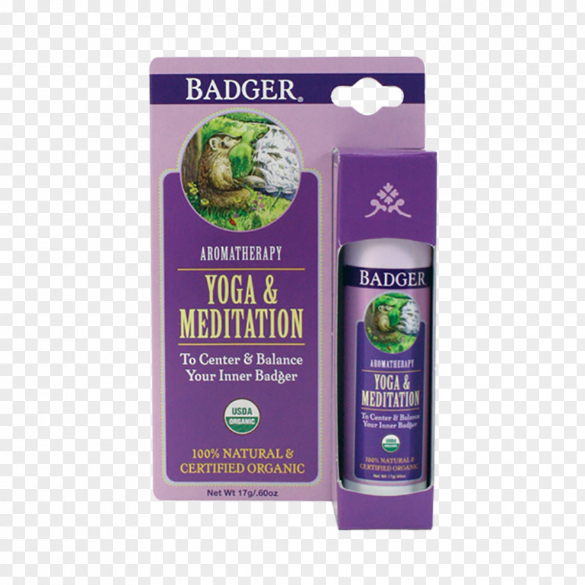 Yoga Meditation Lip Balm Sunscreen Badger Essential Oil Skin Care PNG