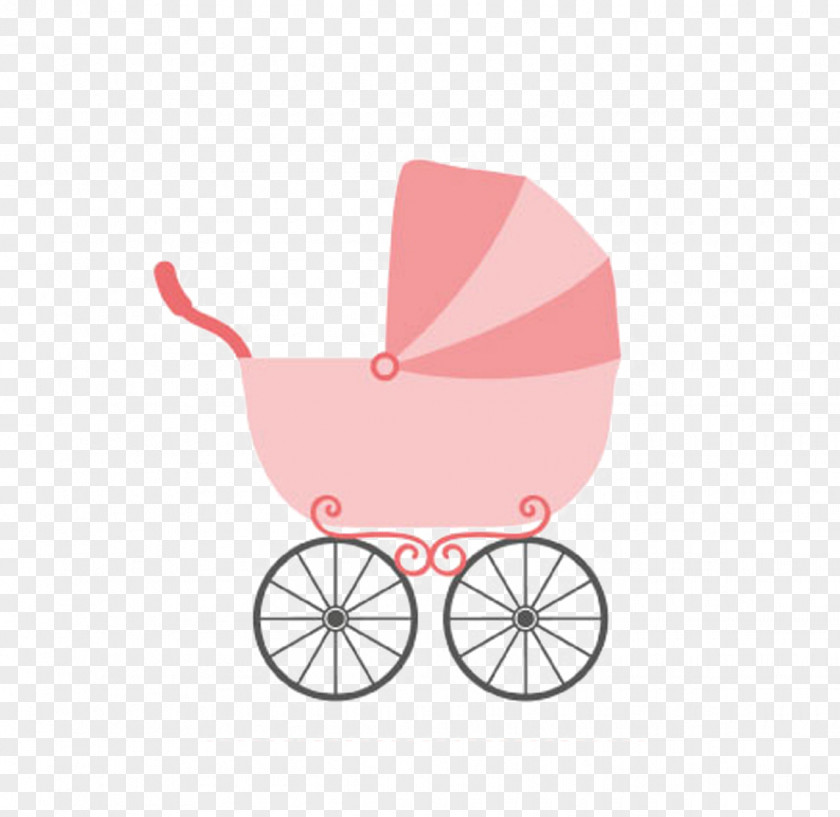 Baby Cart Infant Label Shower Transport Sticker PNG