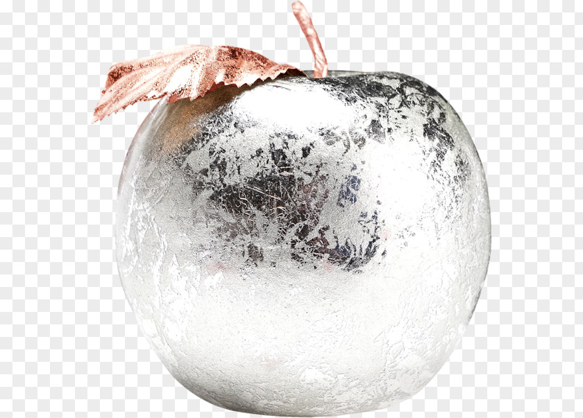 Christmas Silver Apple Fruit Auglis PNG