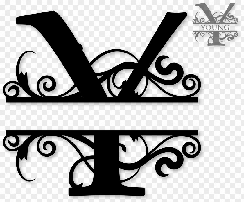 Monogram Letter Alphabet Clip Art PNG