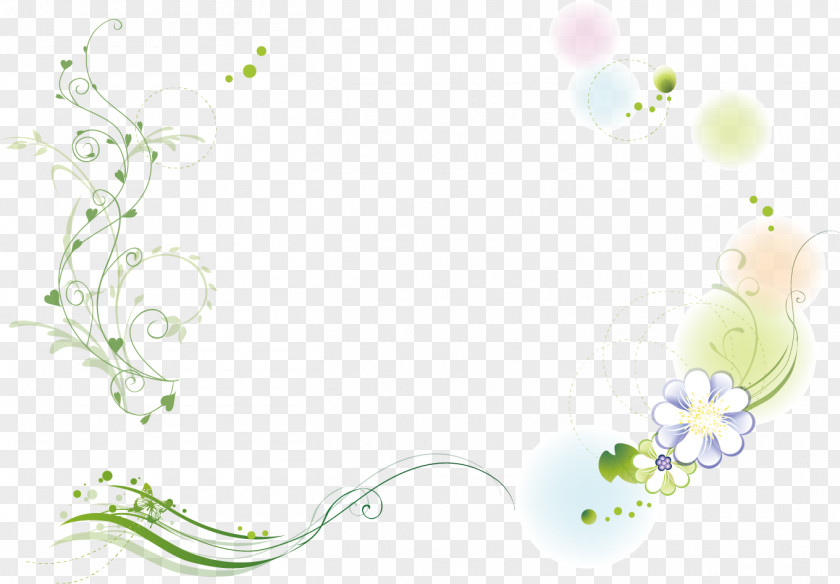 Pretty Spring Green Background Material Text PNG