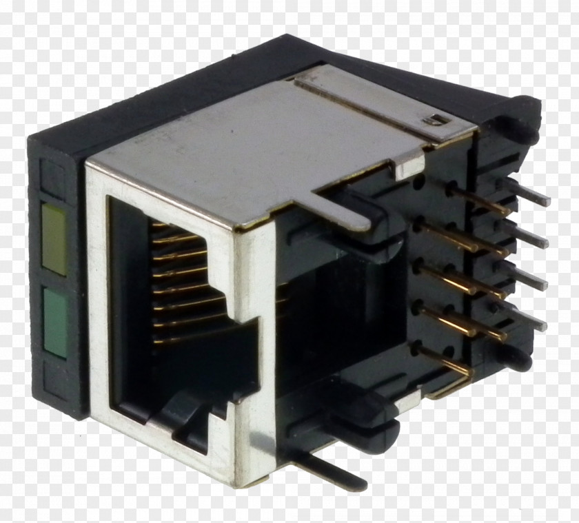Rj 45 Electrical Connector Electronics Electronic Circuit Component Network PNG