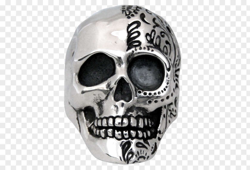 Rose For Stamp Tshirts Skull Calavera Silver Face Metal PNG