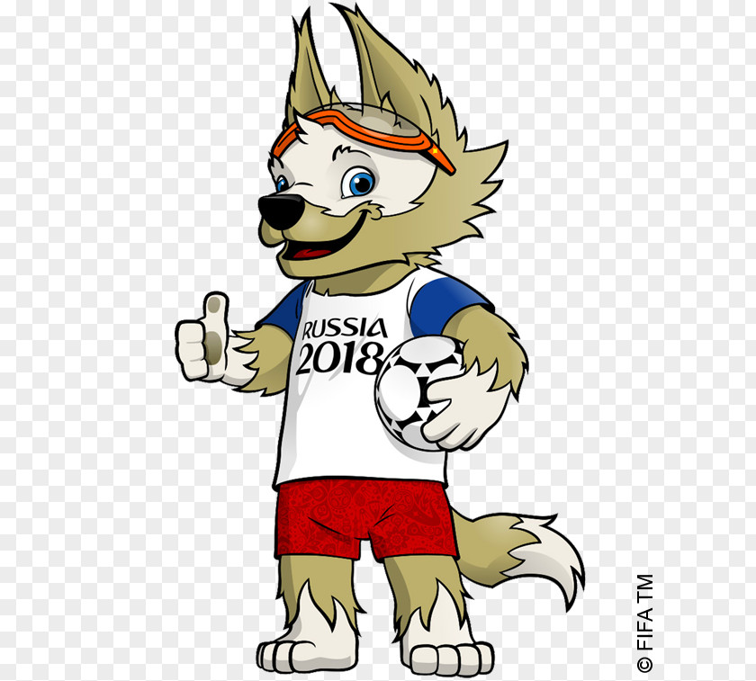 2018 Russia FIFA World Cup Official Mascots Zabivaka PNG