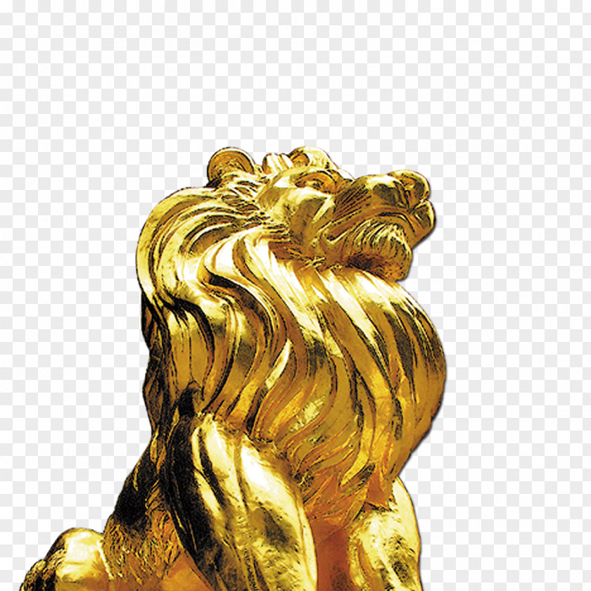 Golden Lion PNG