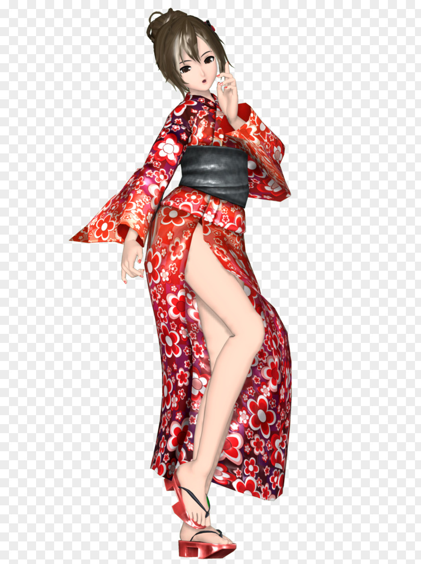 Model Kimono Meiko Yukata MikuMikuDance PNG