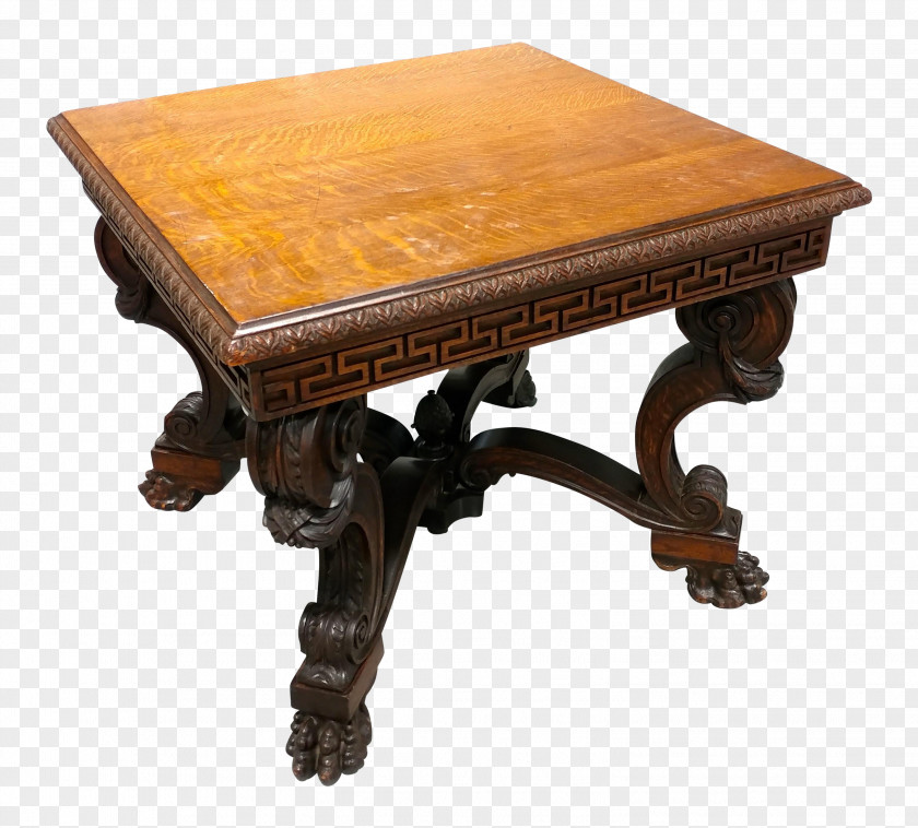 Table Coffee Tables Antique Bedside Wood PNG