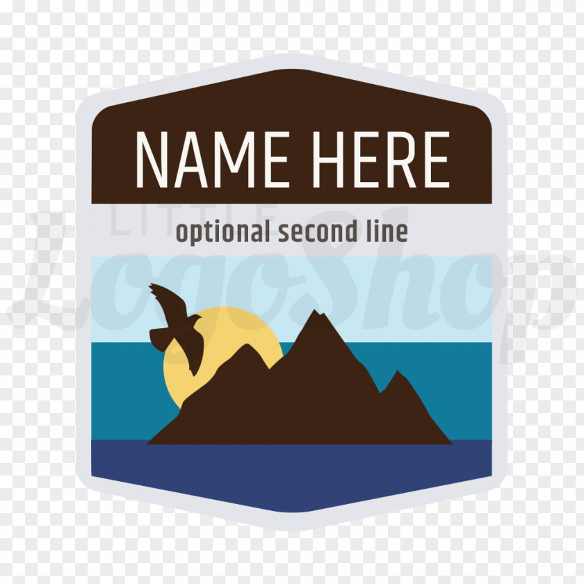 Underwear Scenic View Logo Brand Badge Font PNG