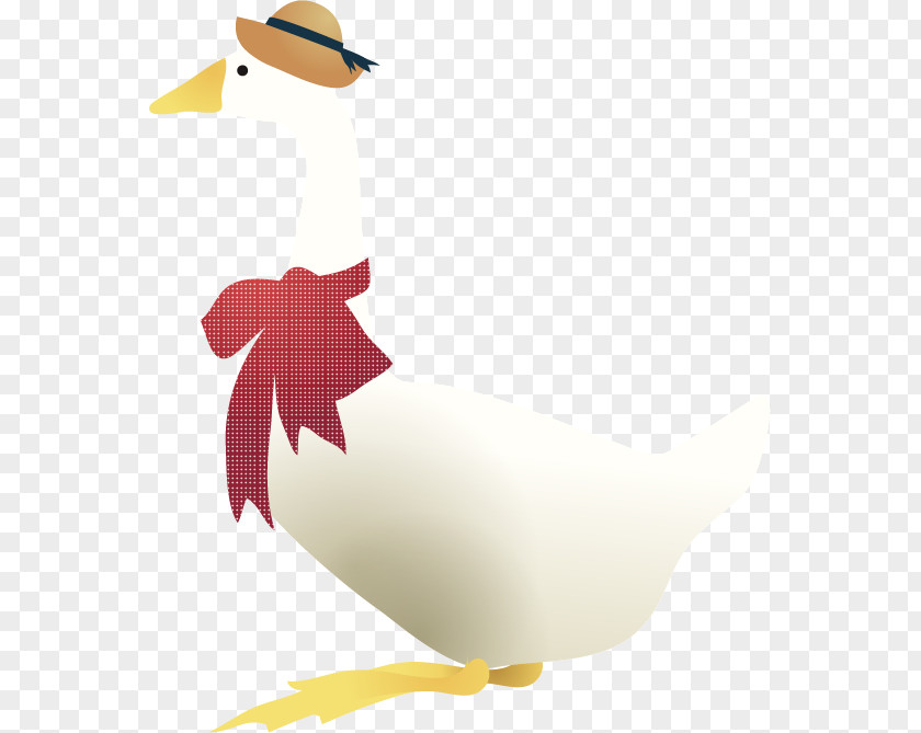 Vector Painted Duck Clip Art PNG