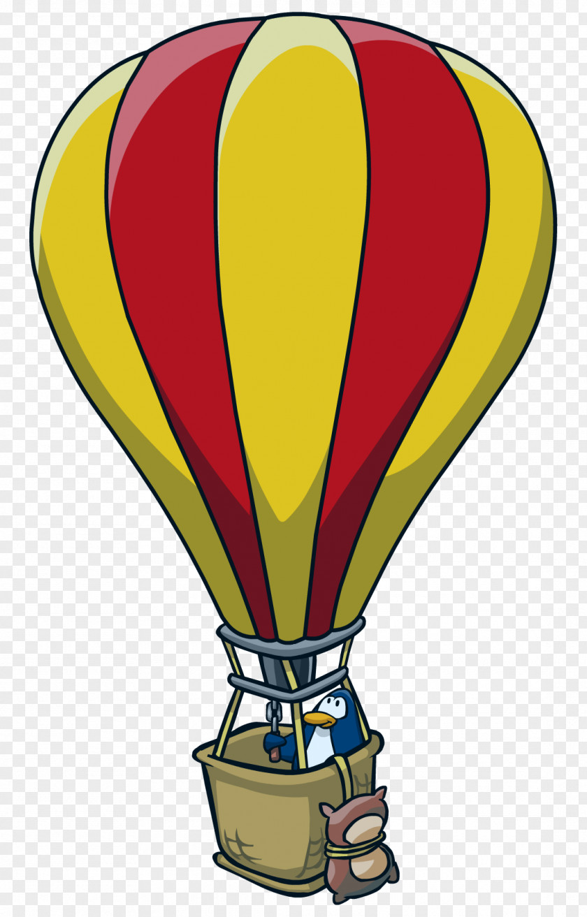 Air Balloon Club Penguin Hot Clip Art PNG