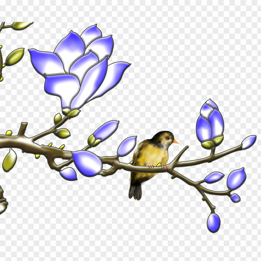 Birds In The Branches Bird Clip Art PNG