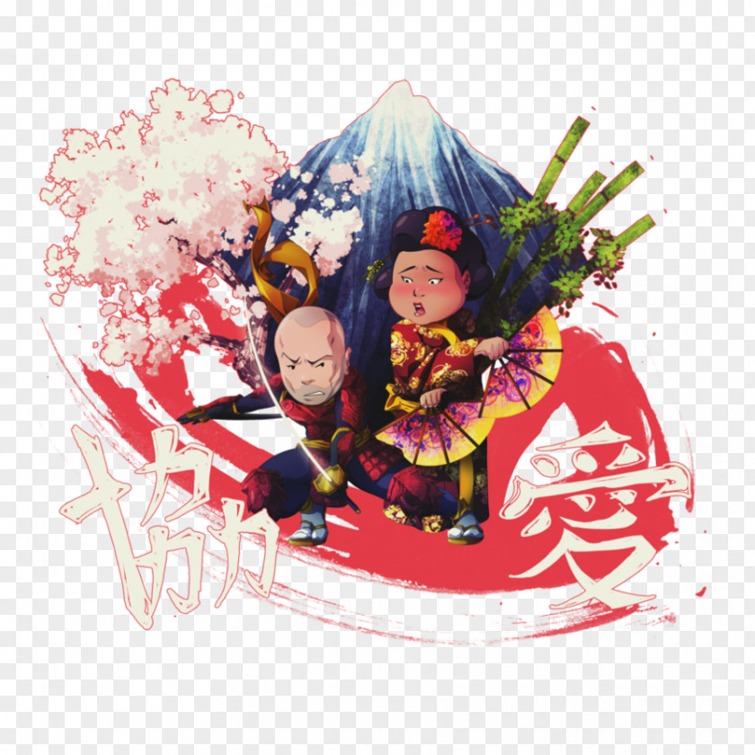 Chinese Wedding Couple Gifts Illustration Samurai Mario Bros. Entertainment Concept Art PNG