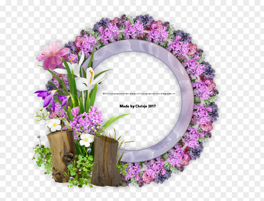 Design Floral Wreath Picture Frames PNG