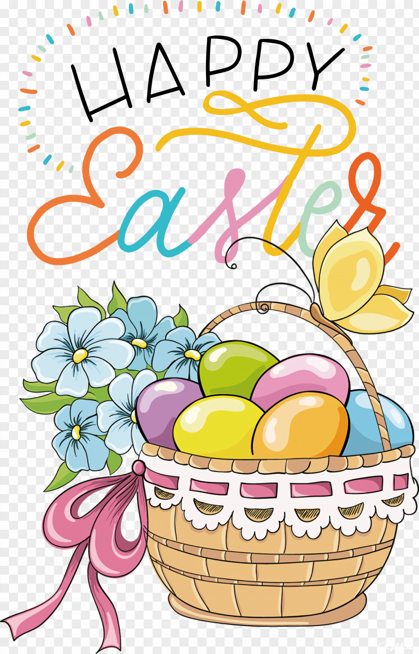 Easter Basket Drawing Basket Cartoon PNG