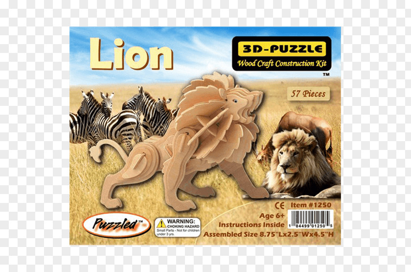 Lion Jigsaw Puzzles 3D-Puzzle Three-dimensional Space PNG