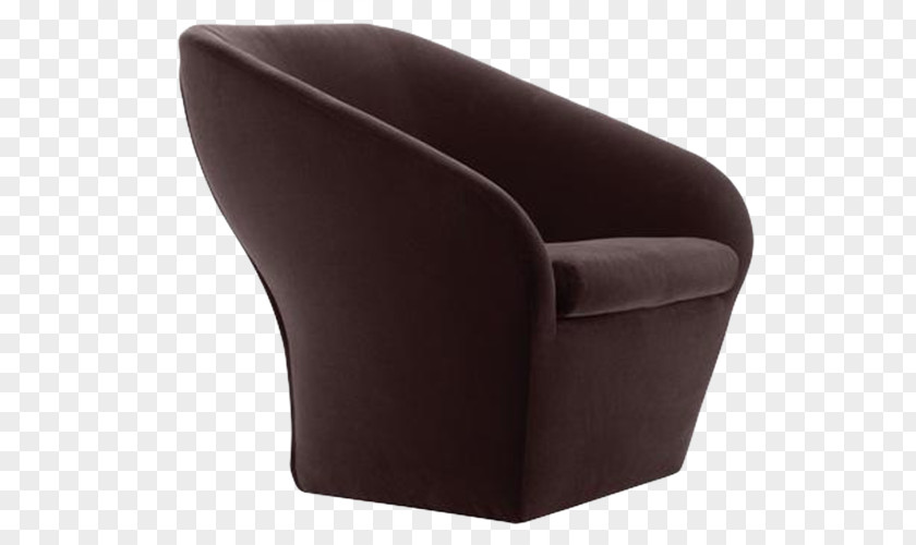 Deep Coffee Color Sofa Chair Armrest Angle PNG
