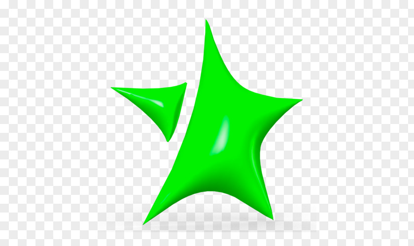 Star Plant Green Leaf Logo PNG