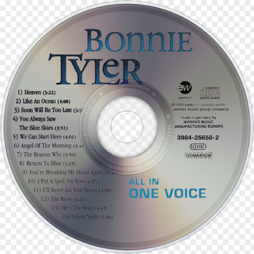 Bonnie Tyler Compact Disc All In One Voice Album ...Very 'Eavy 'Umble The Collection PNG
