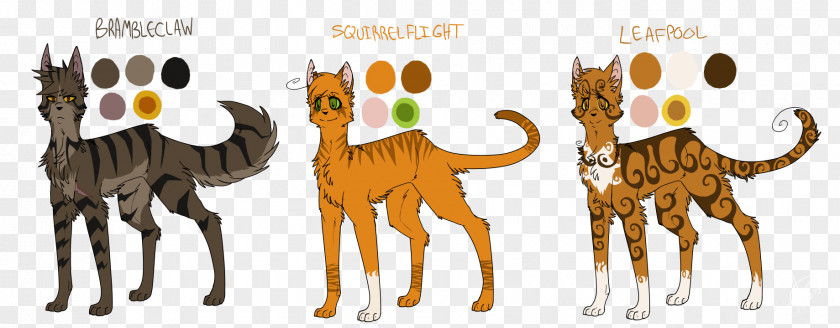 Cat Warriors Squirrelflight Brambleclaw Leafpool Erin Hunter PNG