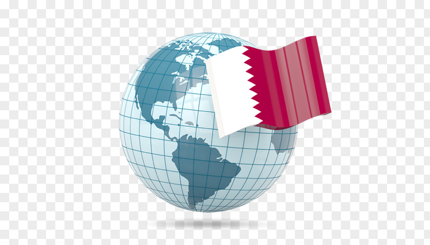 Flag Of Qatar Globe Singapore Stock Photography Peru PNG