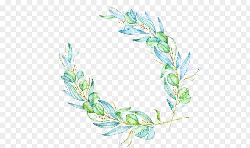 Green Olive Lace Branch Icon PNG