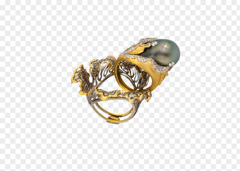 Luxuriant Ring Pearl Gemstone Jewellery Gold PNG