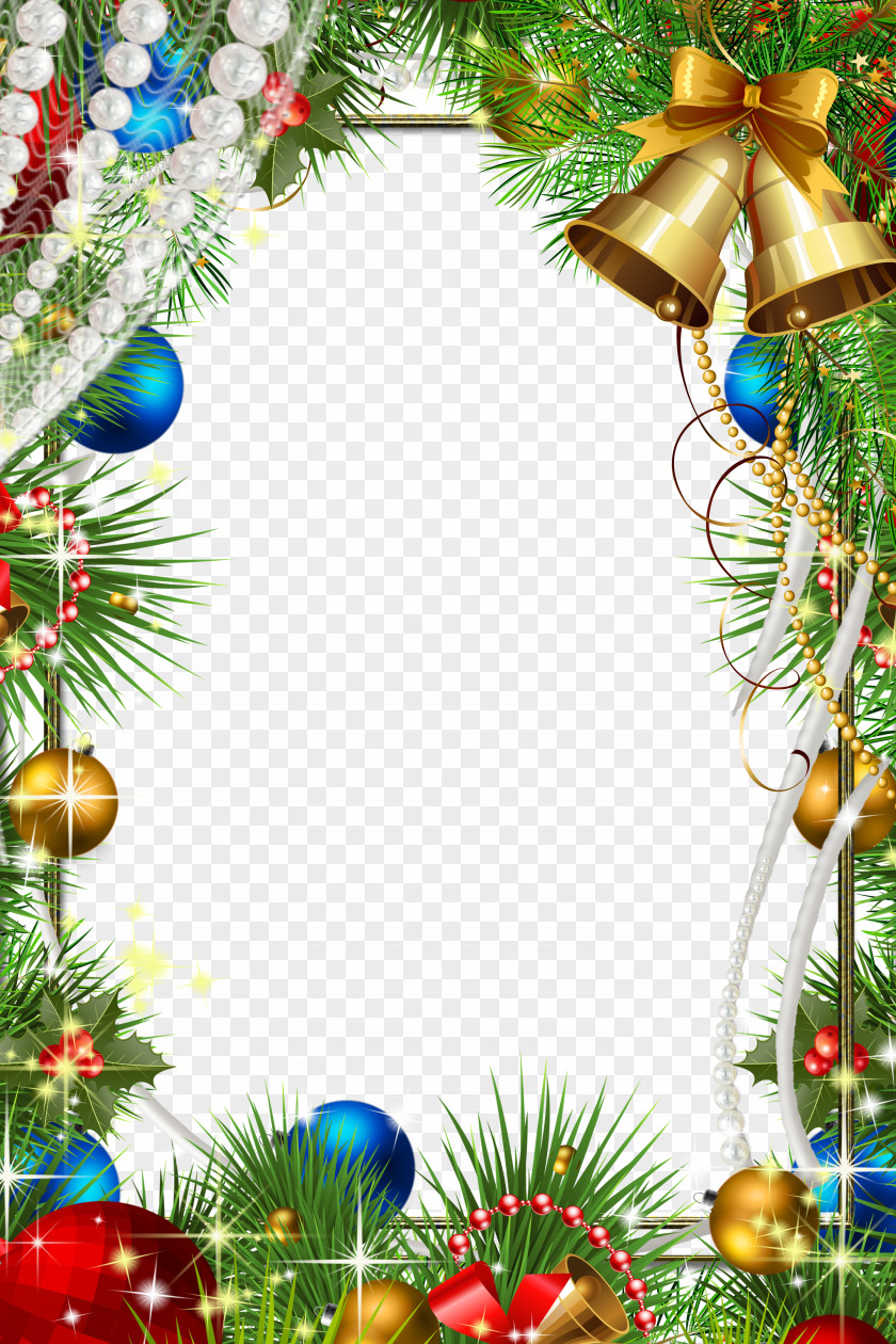 Christmas Frame Decoration Picture PNG