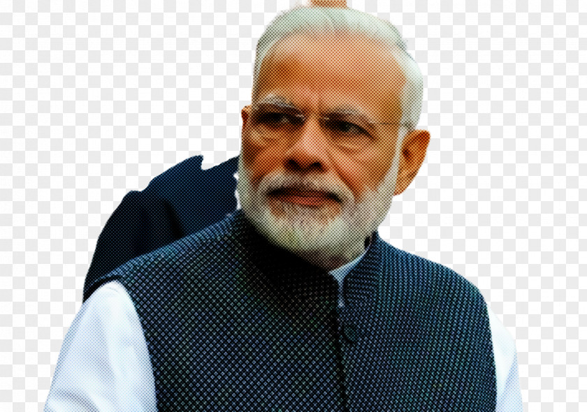 Gentleman Elder Modi Cartoon PNG