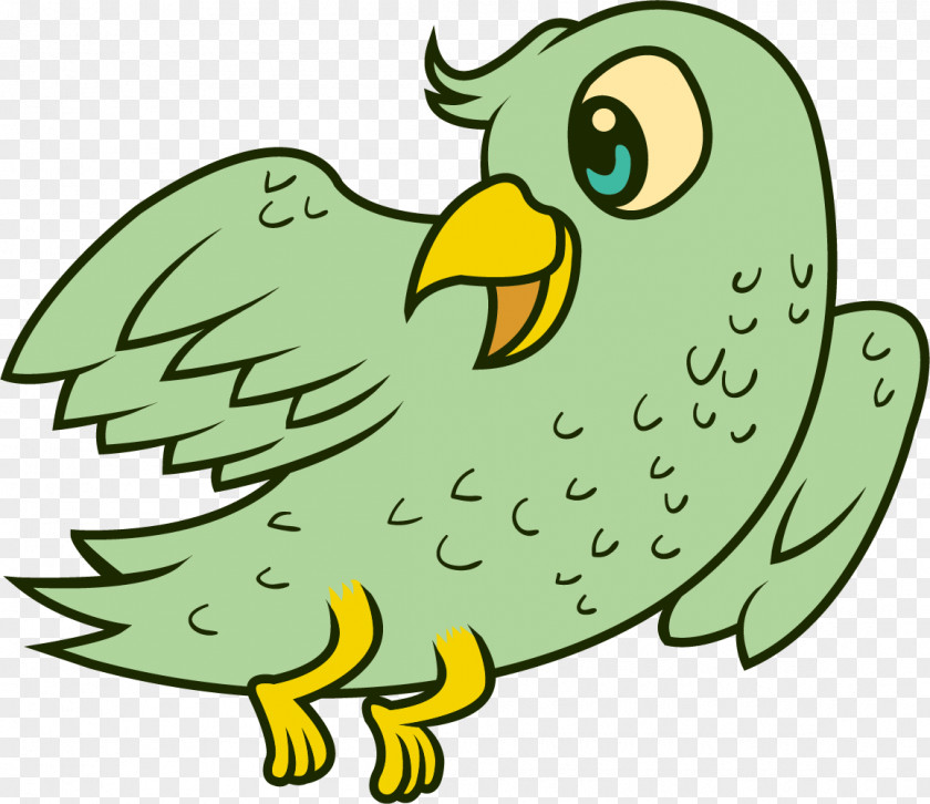 Green Goose Bird Clip Art PNG
