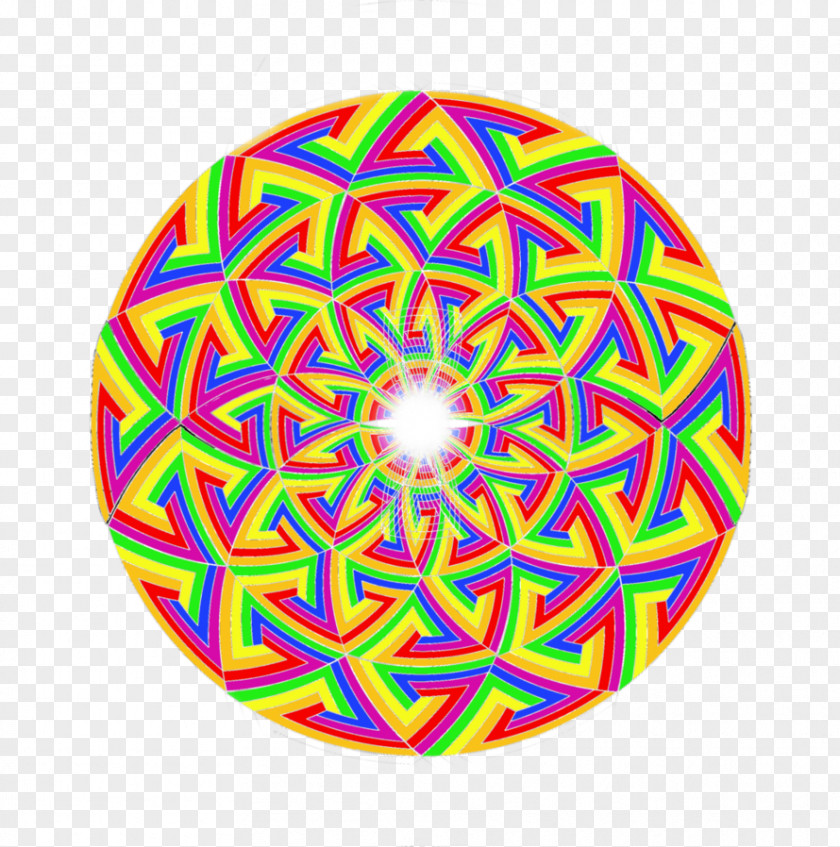 Psychedelia Kaleidoscope Fractal Hippie Toy PNG