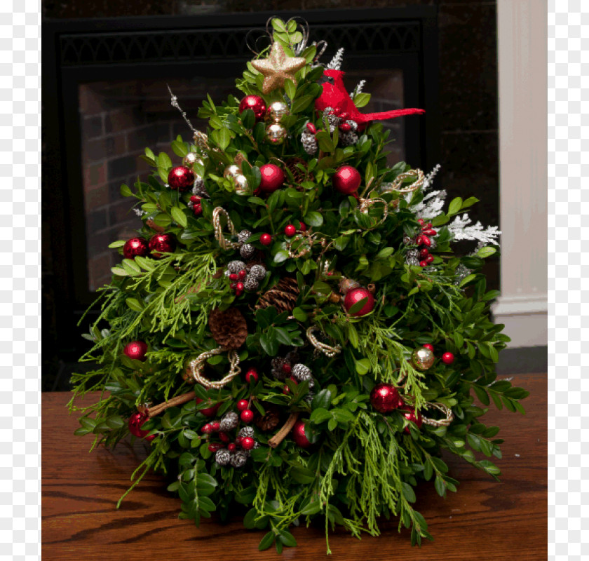 Warm Wishes Christmas Tree Decoration Cut Flowers PNG