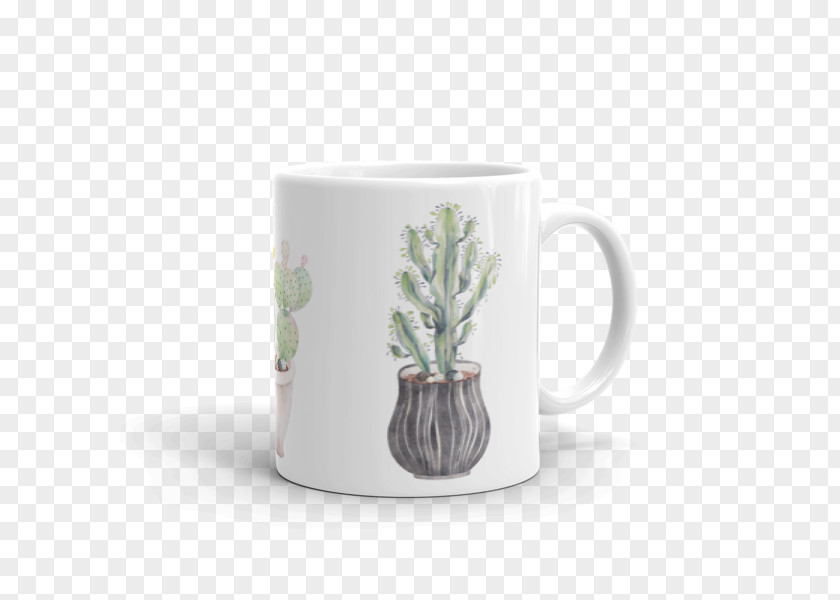 Watercolor Succulent Mug T-shirt Tableware Coffee Cup Orchids PNG