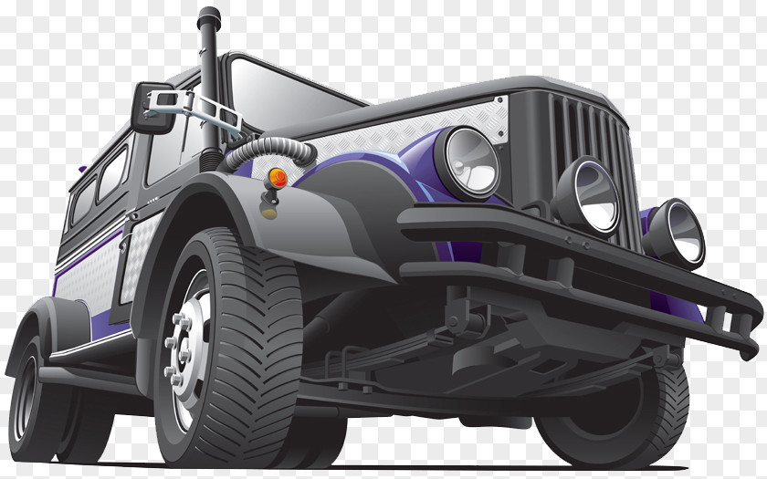 Cartoon Jeep Painted Chaiyou Peng G Car Illustration PNG
