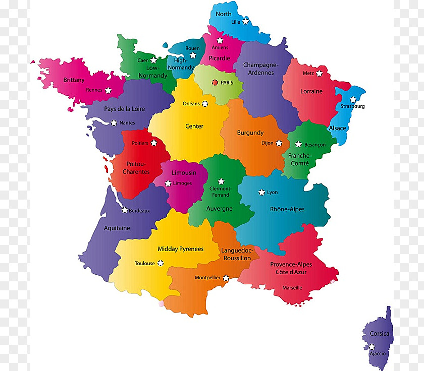 France Regions Of Mapa Polityczna City Map PNG