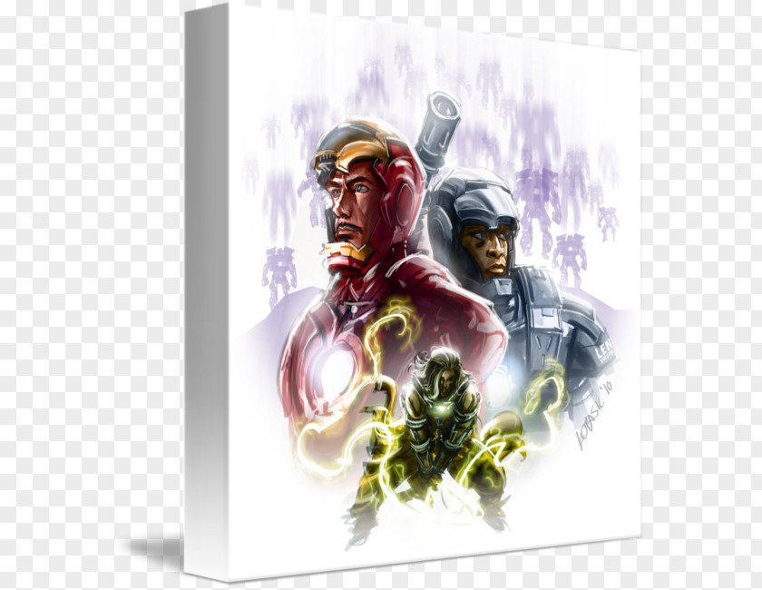 Iron Man Mark 50 Gallery Wrap Poster Canvas PNG