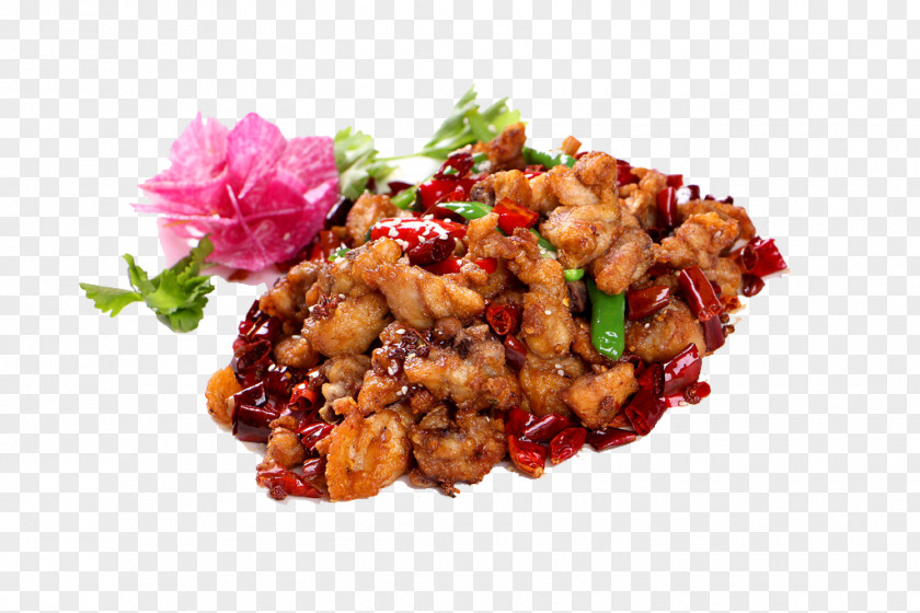 Spicy Chicken Chinese Cuisine Laziji Sichuan Capsicum Annuum Pungency PNG