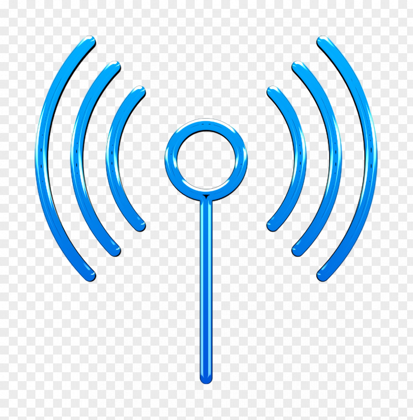 Symbol Electric Blue Wifi Icon Essential Set PNG