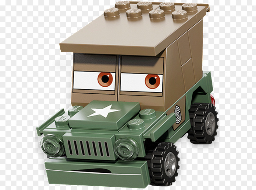 Car Sarge Model LEGO Miles Axlerod PNG