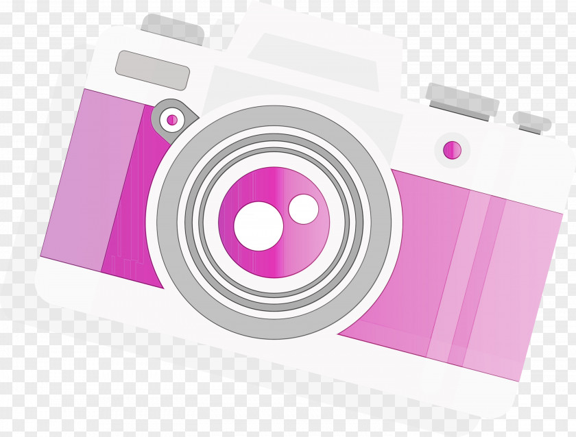 Digital Camera Circle Pink M Font PNG