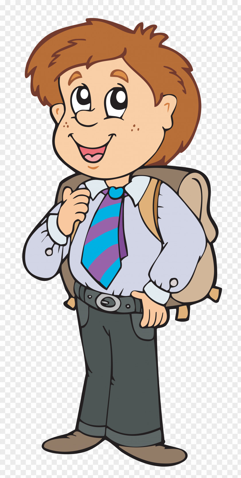 Boy School Cartoon Clip Art PNG