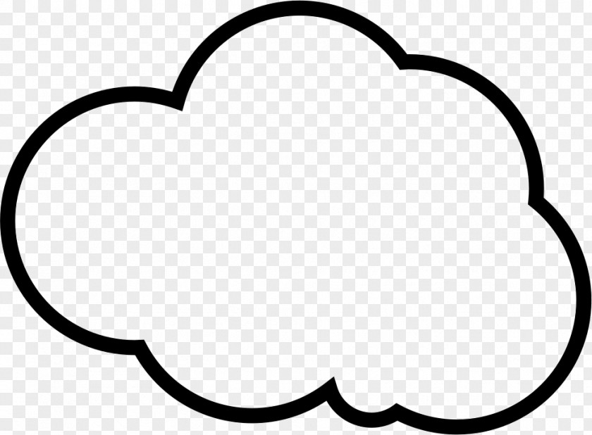 Cloud Drawing Coloring Book Black And White PNG