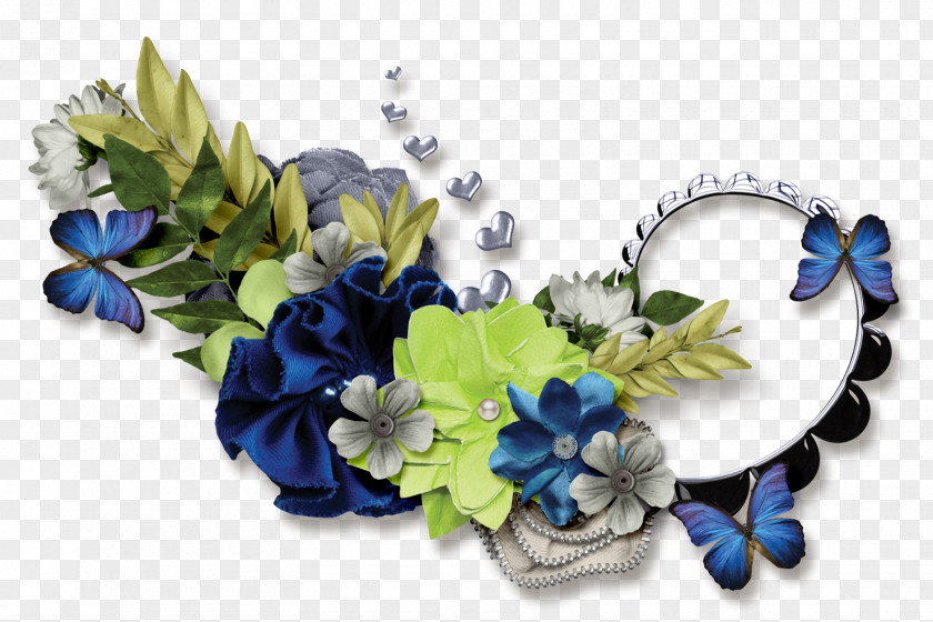 Floral Digital Scrapbooking Flower Paper Embellishment PNG