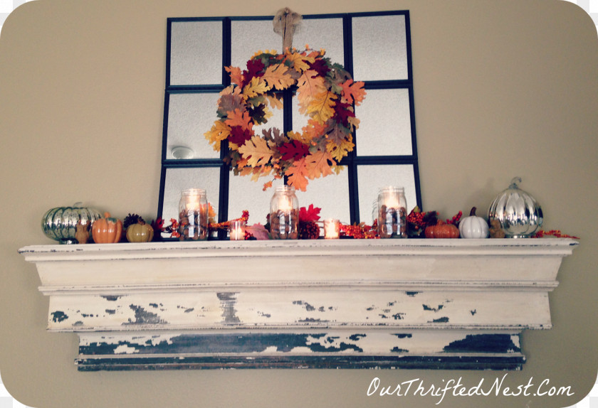 Autumn Decoration Box Shelf PNG