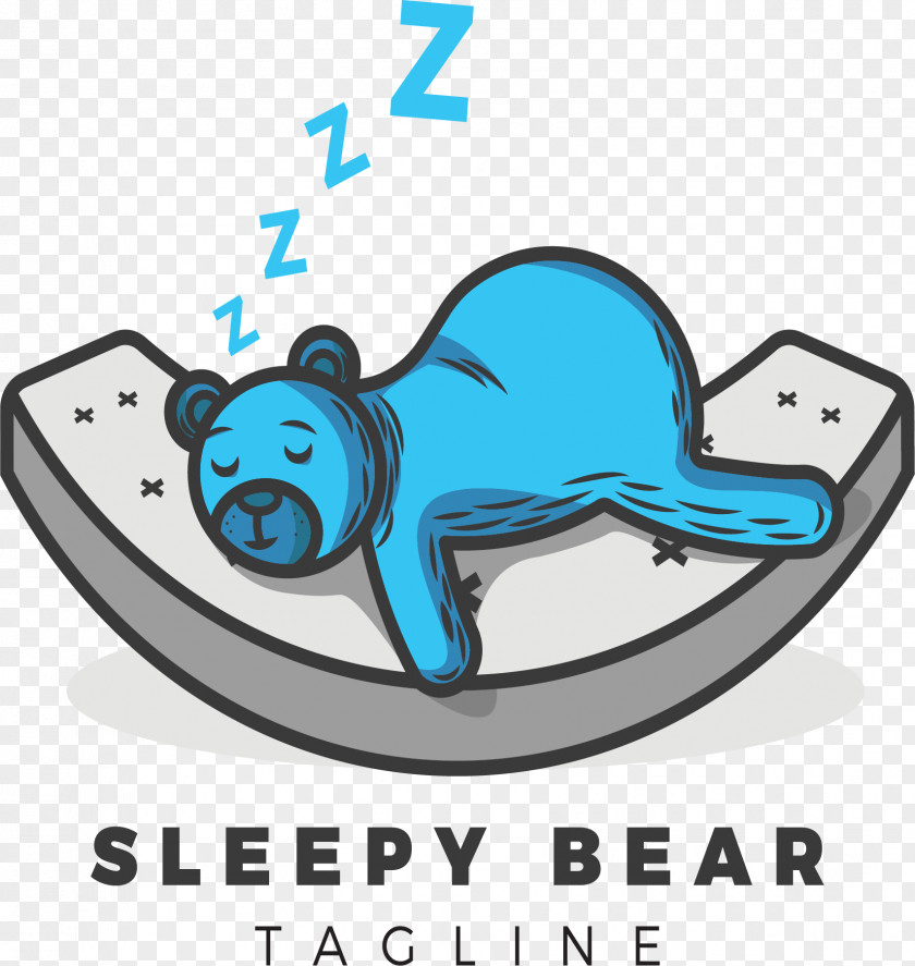 Bear Mattress Pads Logo Sleep Bed PNG