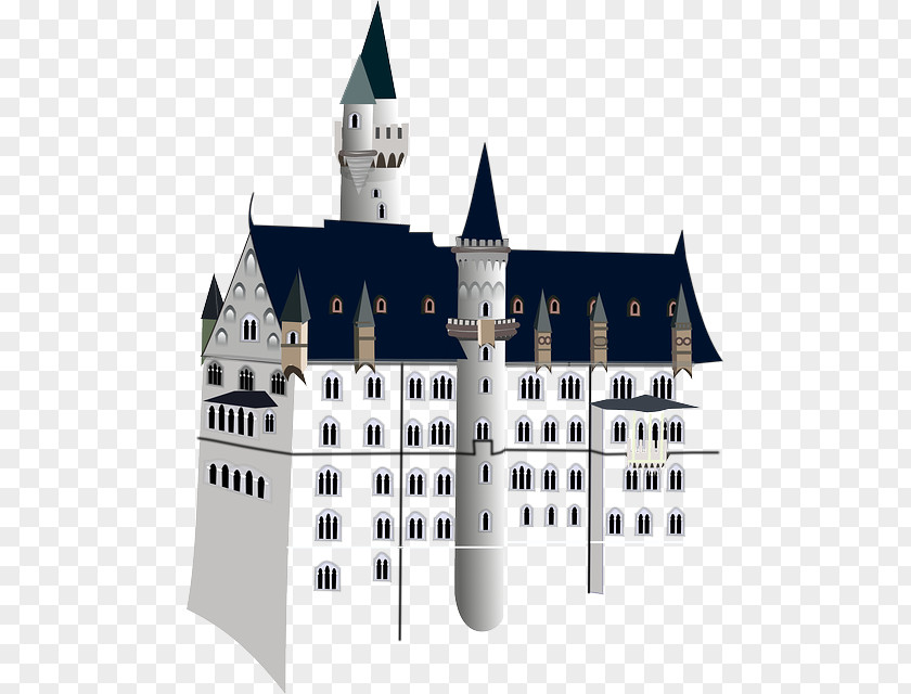 European-style Castle Illustration Neuschwanstein Hohenschwangau Fxfcssen Clip Art PNG