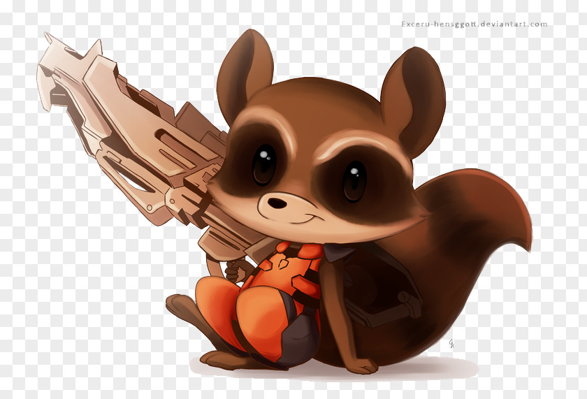 Rocket Raccoon & Groot Drawing PNG